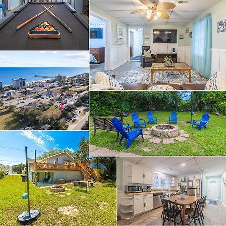 Gorgeous Centrally Located Ocean View 2 King, Huge Private Yard & Deck, Firepit, Bbq, & Game Tables Миртл-Бич Экстерьер фото